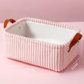 Corduroy Storage Basket with Handles
