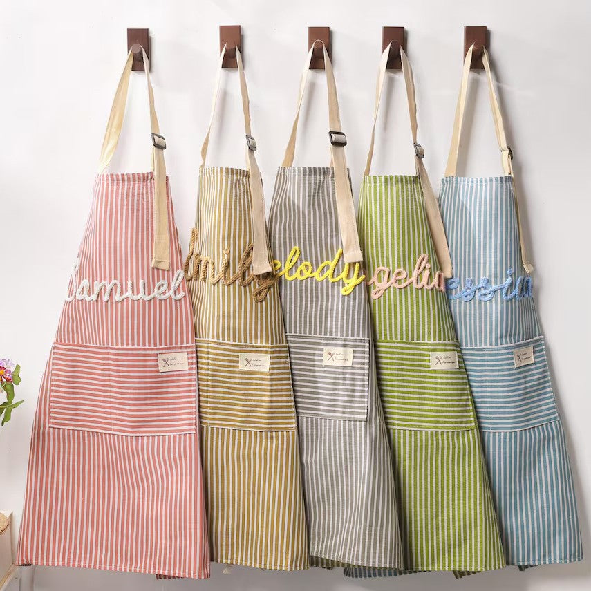 Handmade Embroidered Personalized Apron