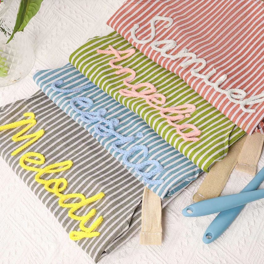 Handmade Embroidered Personalized Apron