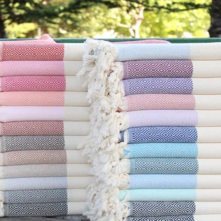 Diamond Pattern Turkish Beach Blanket
