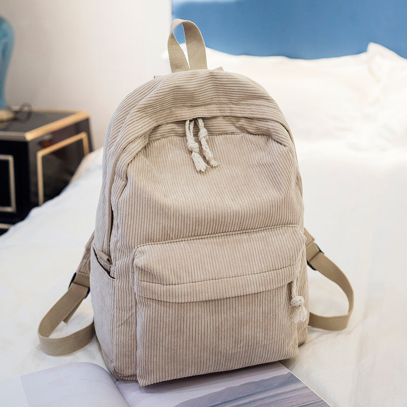 Embroidered Velvet Backpack