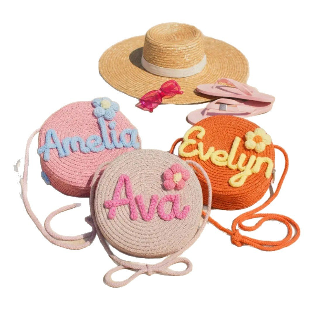 Embroidered Straw