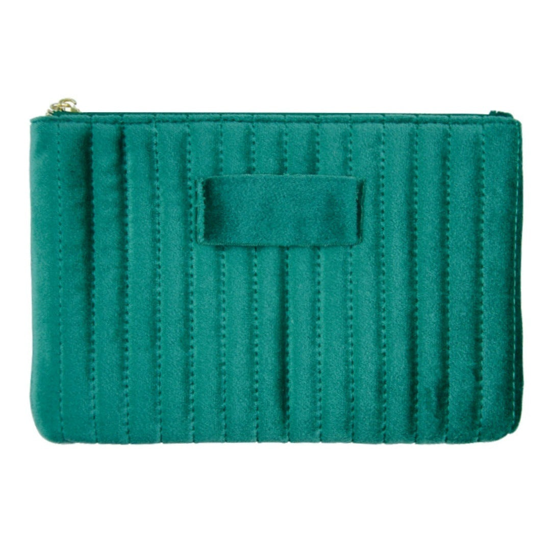 Velvet Flat Cosmetic Bag